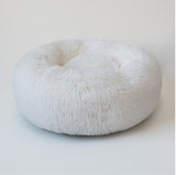 Calming Donut Dog Bed – Round Plush Pet Nest for Small Dogs & Cats (3 Sizes) - woofyluxe