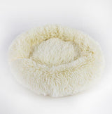 Calming Donut Dog Bed – Round Plush Pet Nest for Small Dogs & Cats (3 Sizes) - woofyluxe