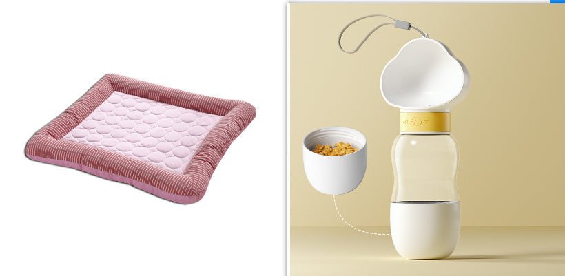 Cooling Pet Pad for Dogs & Cats – Soft Ice Silk Summer Mat, Washable & Breathable Bed (S/M/L) - woofyluxe