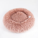 Calming Donut Dog Bed – Round Plush Pet Nest for Small Dogs & Cats (3 Sizes) - woofyluxe