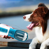 3-in-1 Dog Water Bottle with Food Container & Waste Bag – Portable Pet Travel Dispenser - woofyluxe