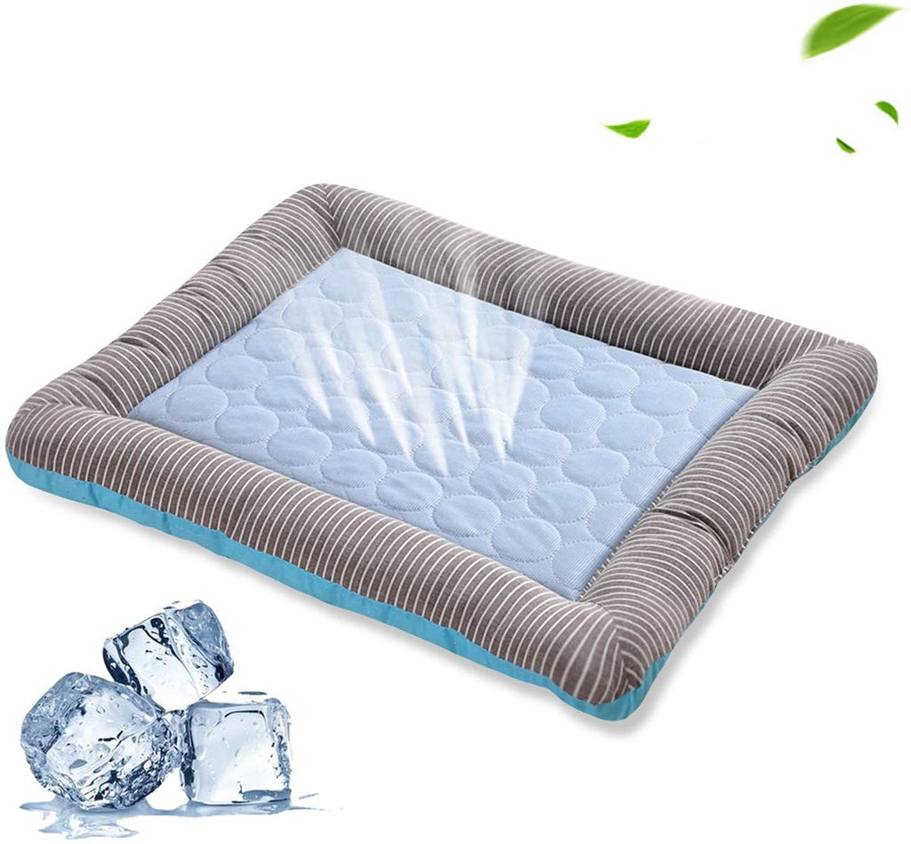 Cooling Pet Pad for Dogs & Cats – Soft Ice Silk Summer Mat, Washable & Breathable Bed (S/M/L) - woofyluxe