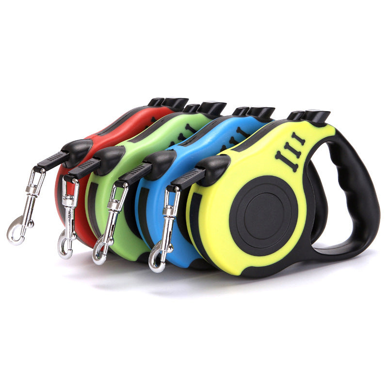 Automatic Retractable Pet Leash – 3M/5M Dog Walking Rope with One-Hand Brake for Small Pets - woofyluxe