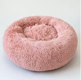 Calming Donut Dog Bed – Round Plush Pet Nest for Small Dogs & Cats (3 Sizes) - woofyluxe