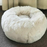 Calming Donut Dog Bed – Round Plush Pet Nest for Small Dogs & Cats (3 Sizes) - woofyluxe
