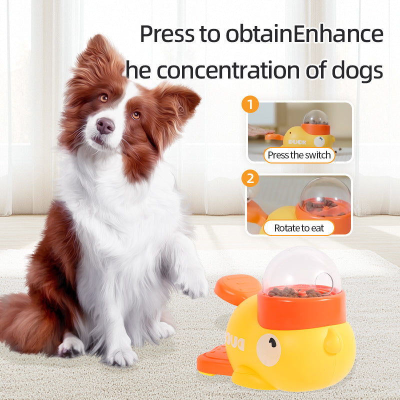 Dog Puzzle Feeder – Interactive Cartoon Duck Treat Dispenser for Training & Mealtime Fun
