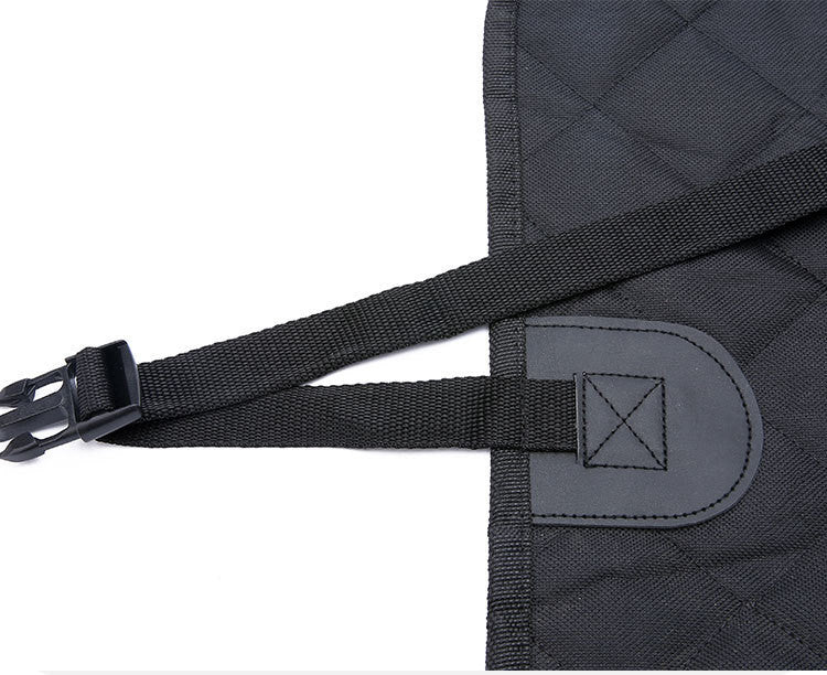 Waterproof Dog Car Seat Cover Hammock with Mesh View, Zipper & Storage Pocket – Universal Fit for Travel Safety - woofyluxe
