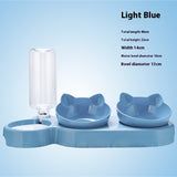 3-in-1 Elevated Pet Bowl Set with Automatic Water Dispenser (3 Bowls) - woofyluxe