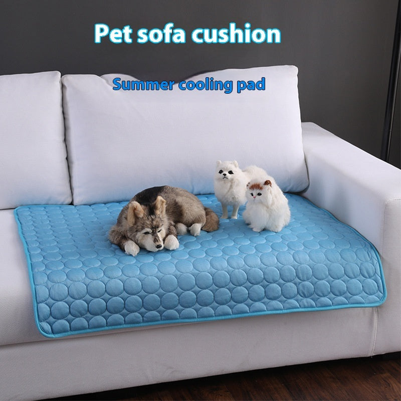 Cooling Pet Sofa Mat for Dogs and Cats – Summer Breathable Mesh Bed, Multiple Sizes (XS–2XL) - woofyluxe